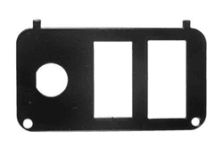 Show details for Console plate wit cut-outs for key switch, state of charge meter and F&R switch Picture of Console plate wit cut-outs for key switch, state of charge meter and F&R switch