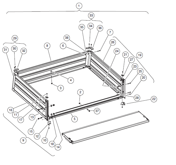 Picture of Panel, cargo box, lh, med