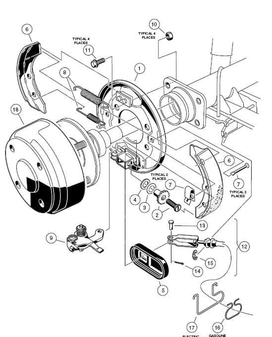 Picture of Hanger, Brake Cable (gasoline vehicle only)