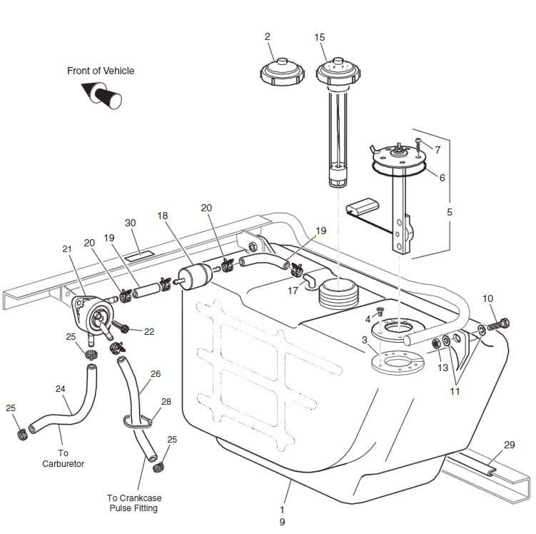 Picture of Fuel Tank (For Electric Fuel Gauge) - For An E-Z-Go