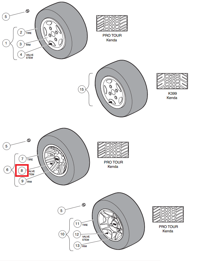 Picture of VALVE STEM WITH CAP, CHROME